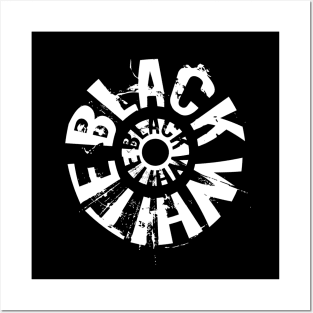 Black White Circle Posters and Art